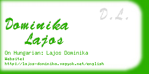 dominika lajos business card